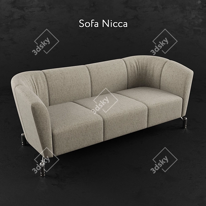 Nicca Modern Style Sofa 3D model image 1