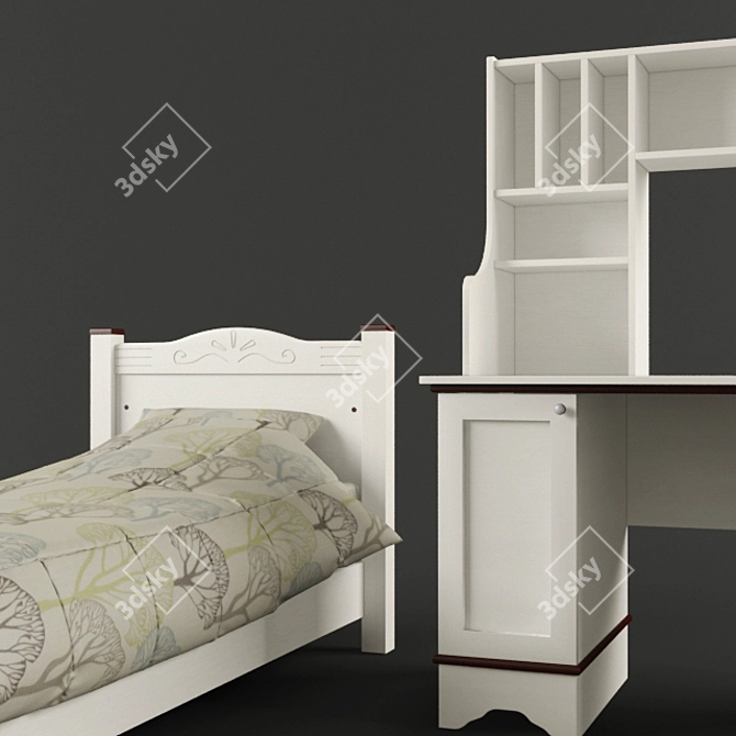 Playful Haven: Kids Furniture Set 3D model image 2