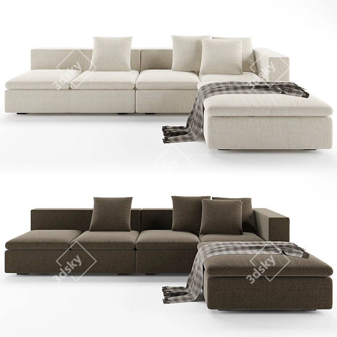 Bonaldo Land Sofa: Modern and Elegant Comfort 3D model image 2