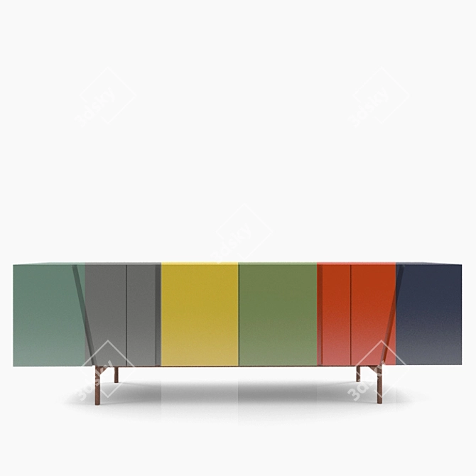 LEMA Picture - Stylish Illuminated Cabinet 3D model image 3