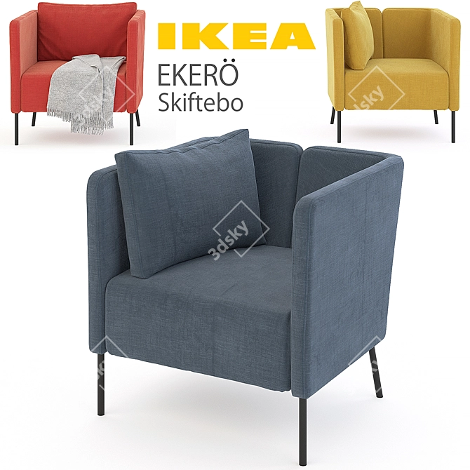 Stylish and Versatile IKEA EKERÖ Set 3D model image 2