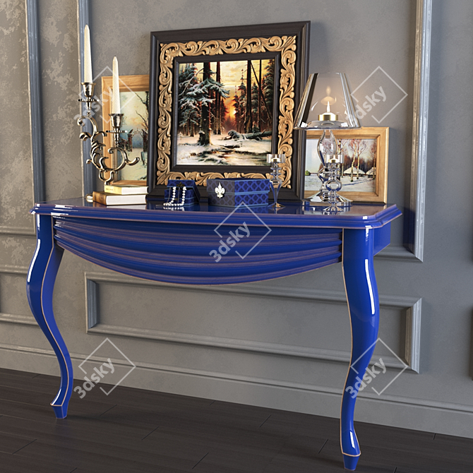 Elegant Home Decor Set 3D model image 1