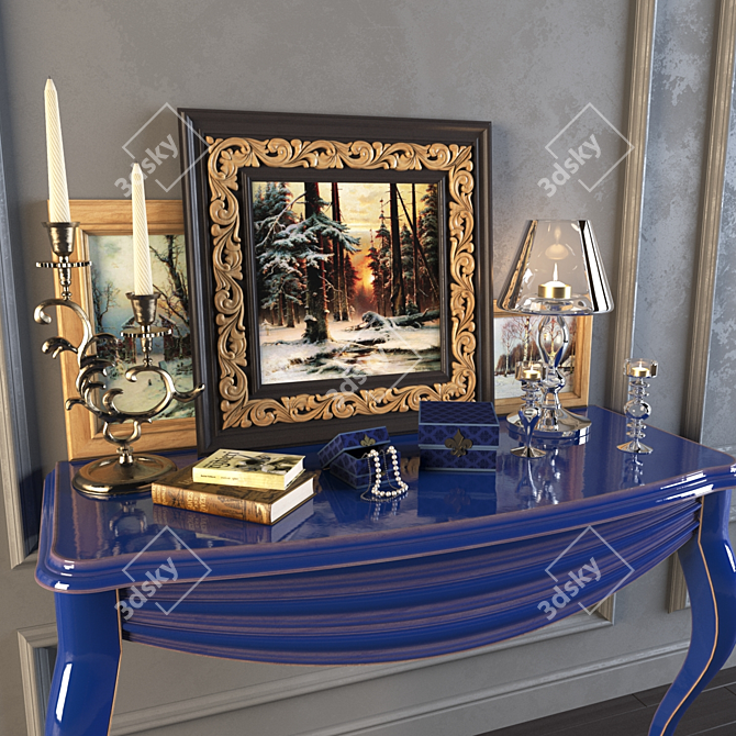 Elegant Home Decor Set 3D model image 3