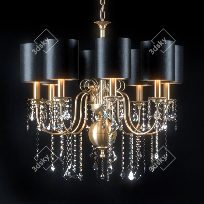 Elegant AIARDINI Giulietta Chandelier 3D model image 1