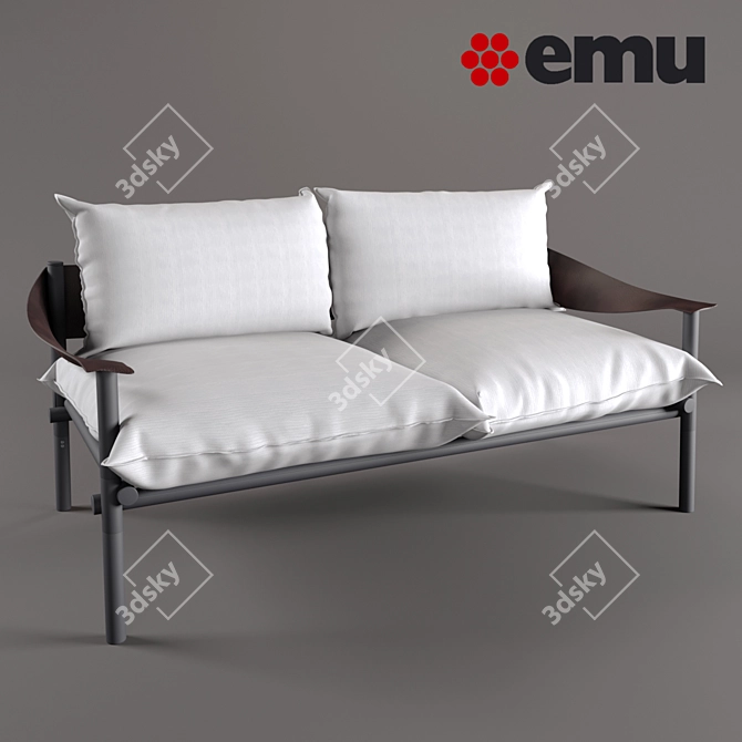 Terramare Sofa: Elegantly Designed & Perfectly Sized 3D model image 1