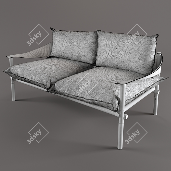 Terramare Sofa: Elegantly Designed & Perfectly Sized 3D model image 3