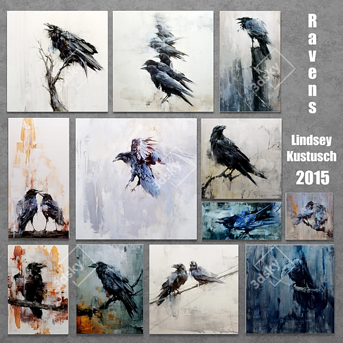 Ravens in Art: Lindsey Kustusch 3D model image 1