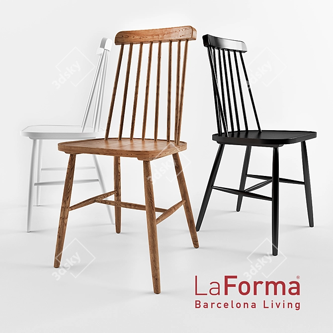 Stylish ALBEUP Chair: La Forma's Finest 3D model image 1