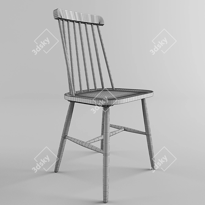 Stylish ALBEUP Chair: La Forma's Finest 3D model image 3