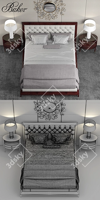 MODERNE Platform Bed 3D model image 3