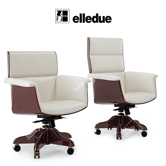 Versatile Armchair Set Elledue Use Ascot 3D model image 1