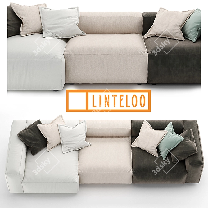 Luxurious Linteloo Lab Southampton Sofa 3D model image 2