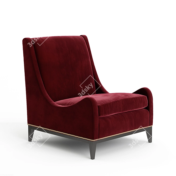 Elegant Marko Kraus Caro Armchair 3D model image 1