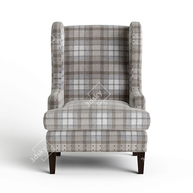 Stylish Aiden Armchair by Marko Kraus 3D model image 2