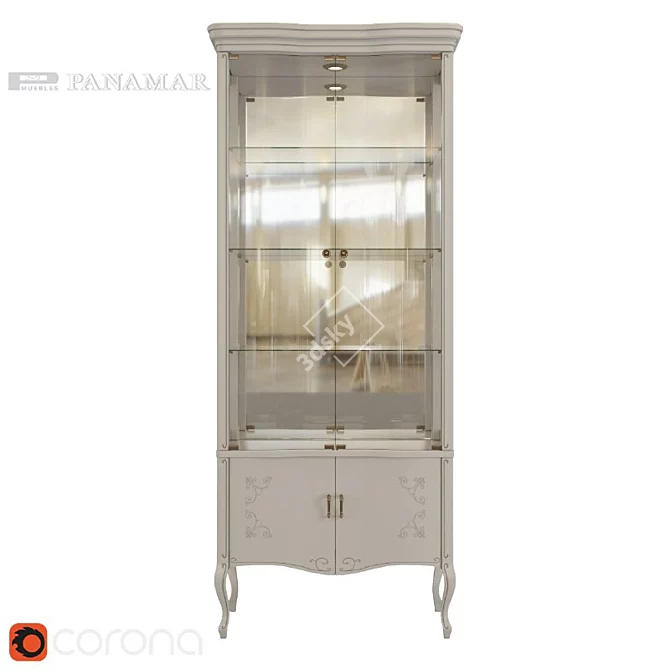 PANAMAR Natural Wood Showcase 3D model image 1
