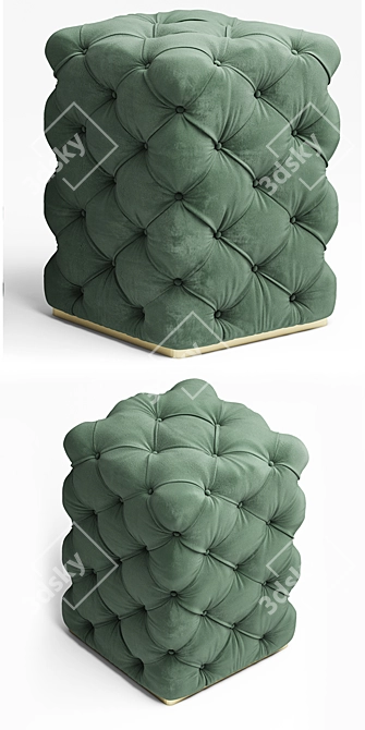 Luxury Fendi Ottoman: Poof Exquisite Comfort! 3D model image 2