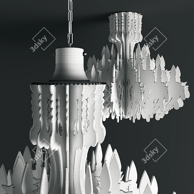 Therese Chandelier: Elegant Illumination by Sander Mulder 3D model image 3