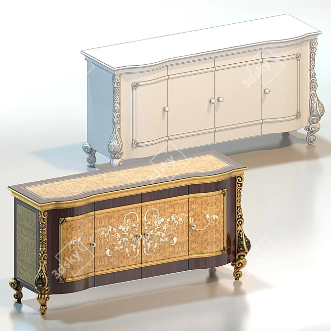 Regal Charm Dresser 3D model image 3