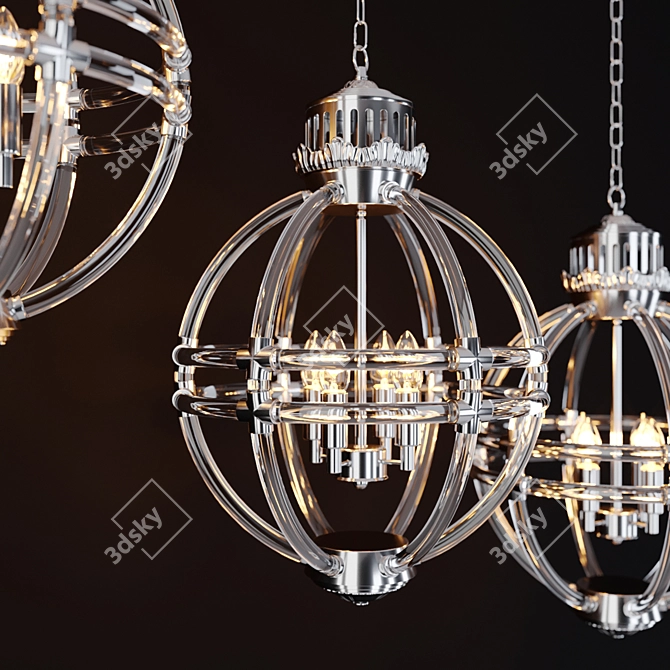 Elegant Eichholtz Impero Chandelier 3D model image 1