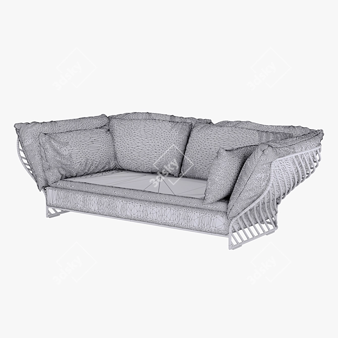 Modern Comfort: Tigmi DEDON Sofa 3D model image 3
