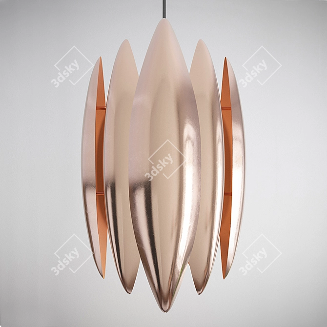 Vintage Copper Kastor Pendant 3D model image 2