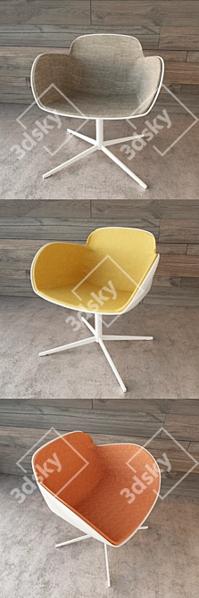 Title: Splendor Armchair 3D model image 3