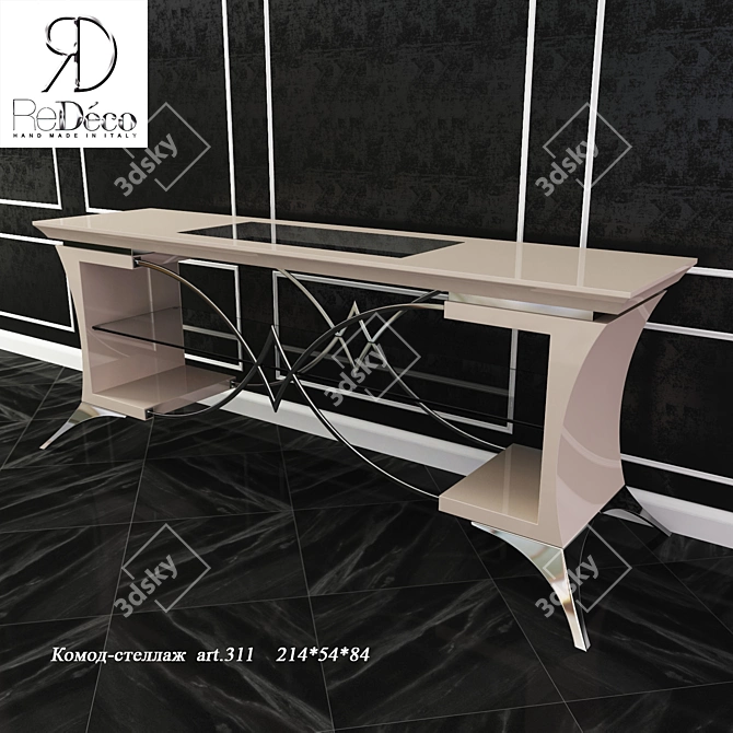 Italian Chest-rack: Charme Laccat 3D model image 1