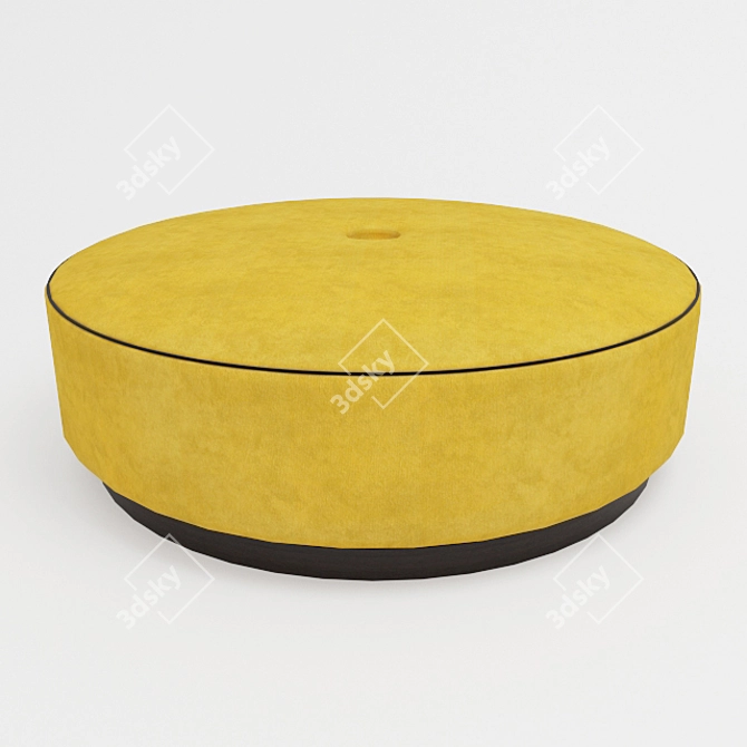 Mustard Yellow Furniture Set 3D model image 2