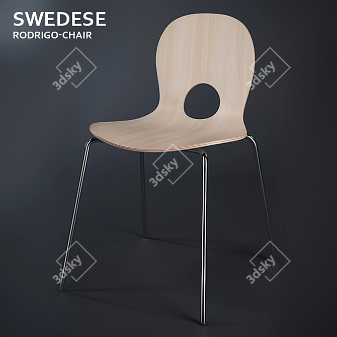 Swedese Rodrigo Chair: Contemporary Elegance 3D model image 1