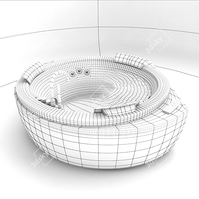 3D Model: Jacuzzi Nova Corner 3D model image 3