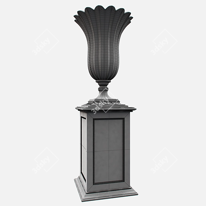Elegant BIARRITZ Vase by ARTEARREDO 3D model image 2