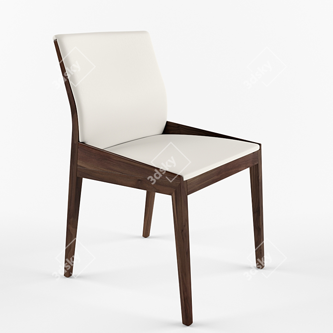 Elegant Grace Chair by Bross 3D model image 2