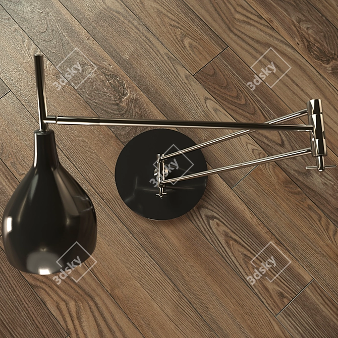 Sleek Bureaucrat BP-4 Lamp 3D model image 2