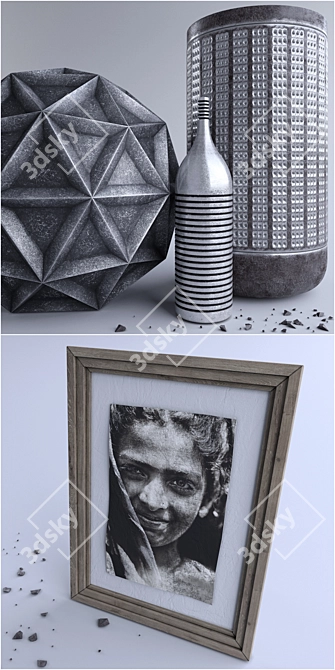Stylish Decor Set 3D model image 2