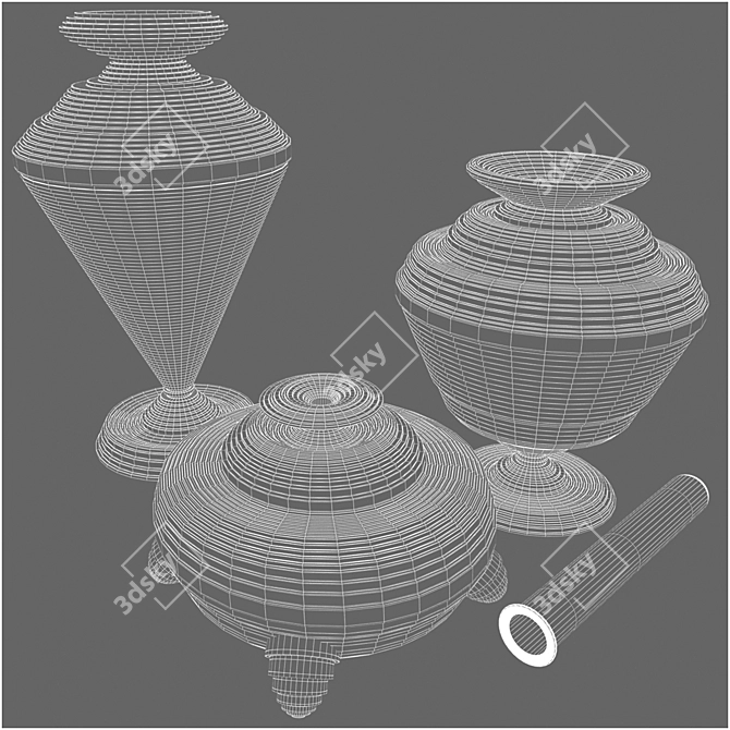 Siba Sahabi Blue Alchemy Decor 3D model image 3