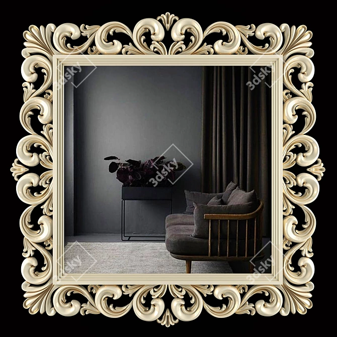 Elegant Reflective Beauty 3D model image 1