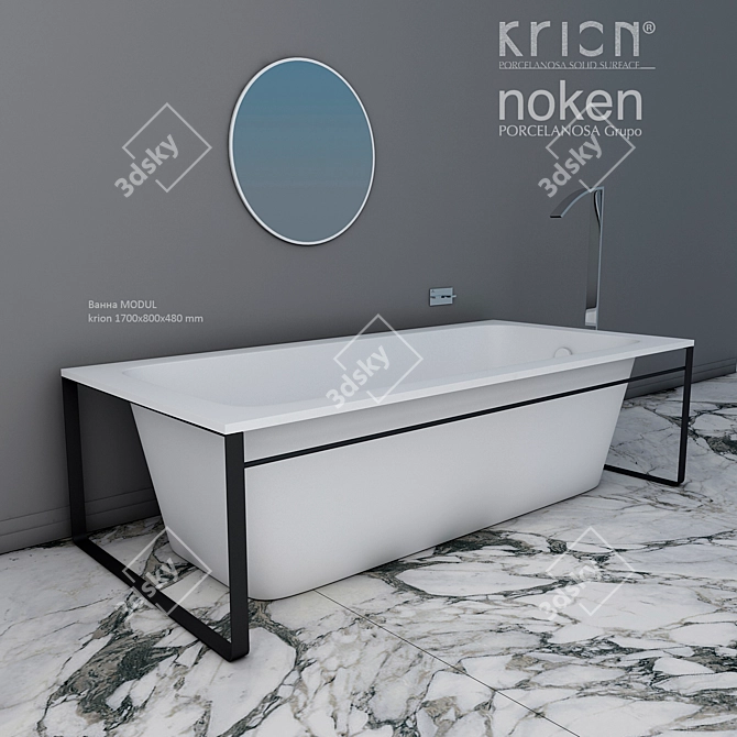 MODUL Krion Tub with IMAGINE Tap 3D model image 1