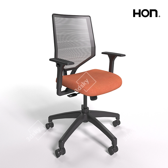Sleek Mesh Task Chair - Solve 3D model image 1