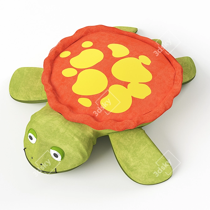 Turtle Room Decor: Cute and Playful 3D model image 2