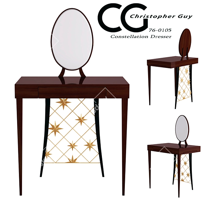  Constellation Dresser: Elegant Table by Christopher Guy 3D model image 1