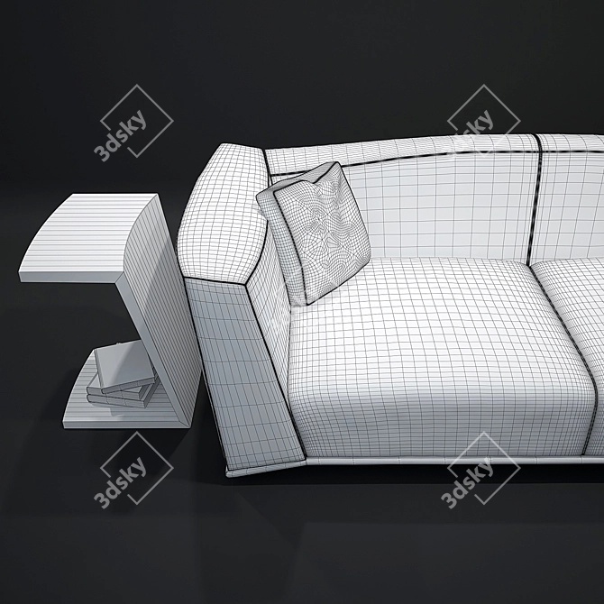 Elegant Giorgetti Mould Sofa: Timeless Comfort 3D model image 2