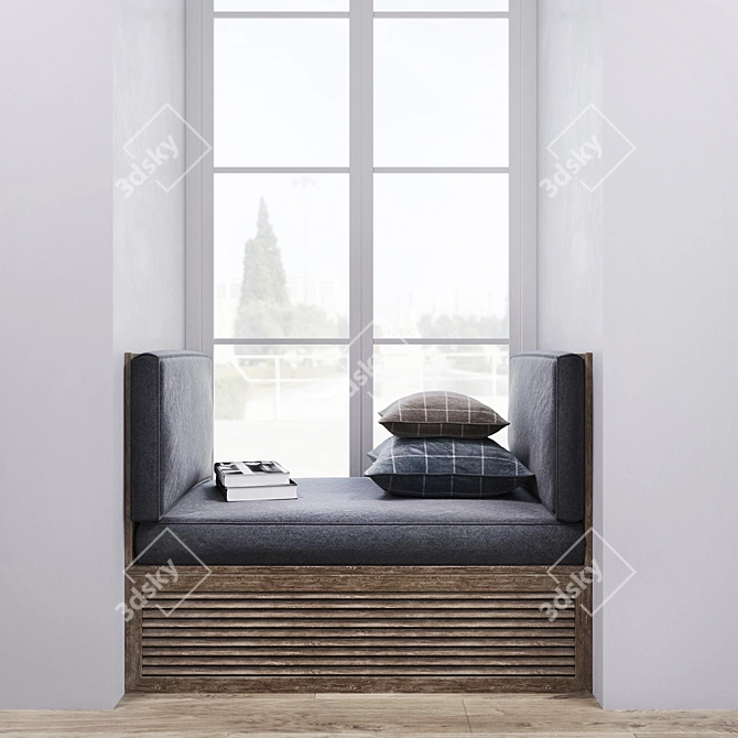 Cozy Comfort: Soft Windowsill 3D model image 1