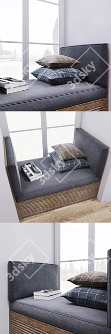 Cozy Comfort: Soft Windowsill 3D model image 2