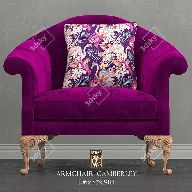 Camberley Armchair: Sleek & Stylish 3D model image 2