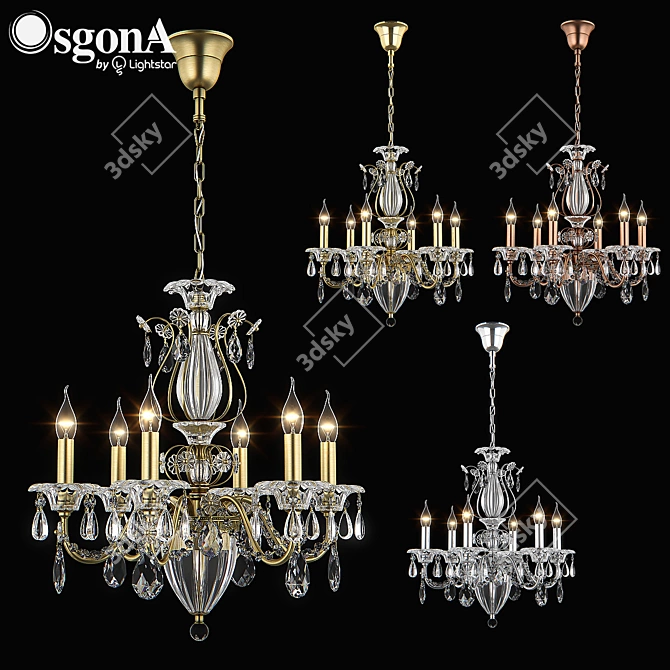 Elegant Schon Osgona Pendant 3D model image 1