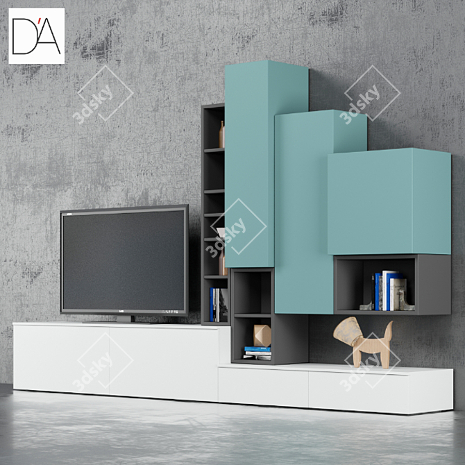 Elegant Wall Units by Dall'Agnese 3D model image 1
