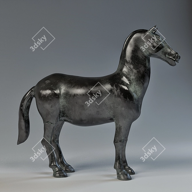 3D Printing Horse: A Unique Equine for Your Creations 3D model image 2