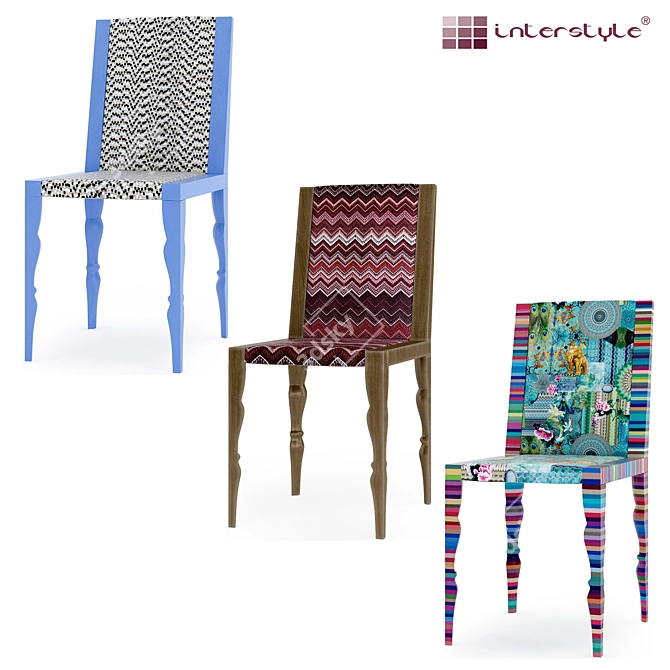 Interstyle Crisalide Lavandula Nona Chairs: Modern Collection with 3D Models & Textures 3D model image 1