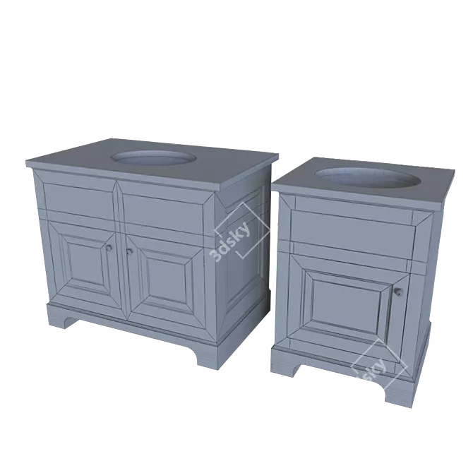 Belden Single Vanity - Elegant & Functional 3D model image 3