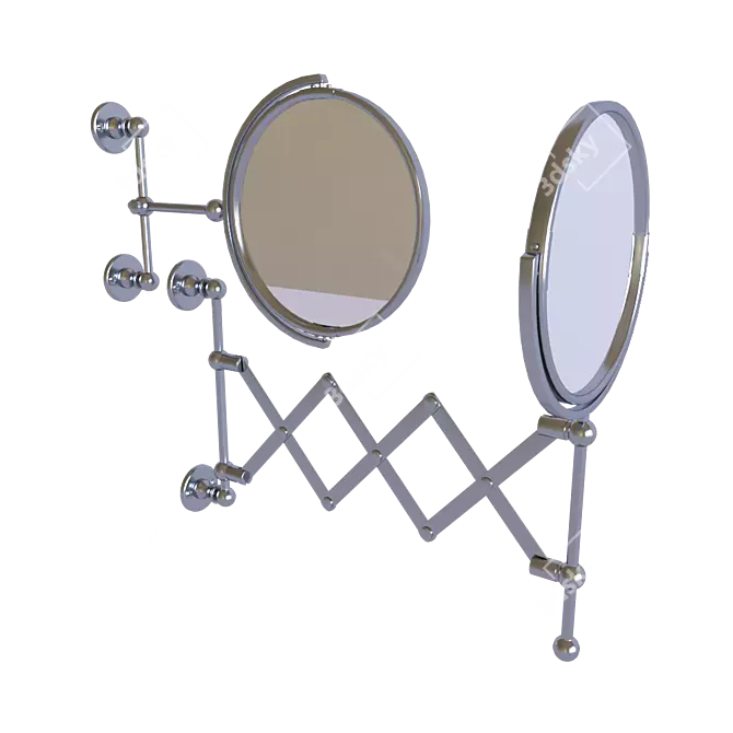 Crystal Magnifying Extension Mirror 3D model image 2